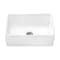 Ruvati 33"x20" Farmhouse Apron-Front Kitchen Sink Sgl Bowl, Wht RVL2300WH - alternate 4
